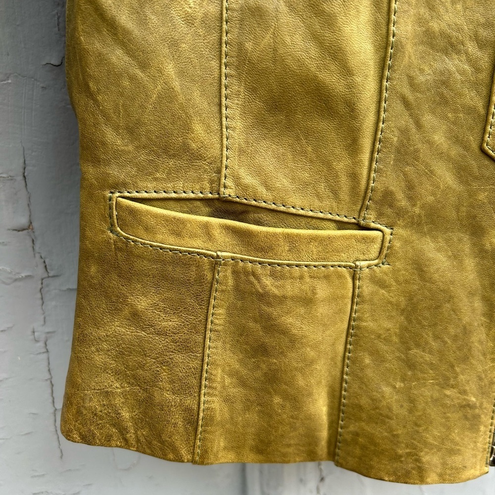 Danier tan leather moto Jacket, size xs - Picture 3 of 8